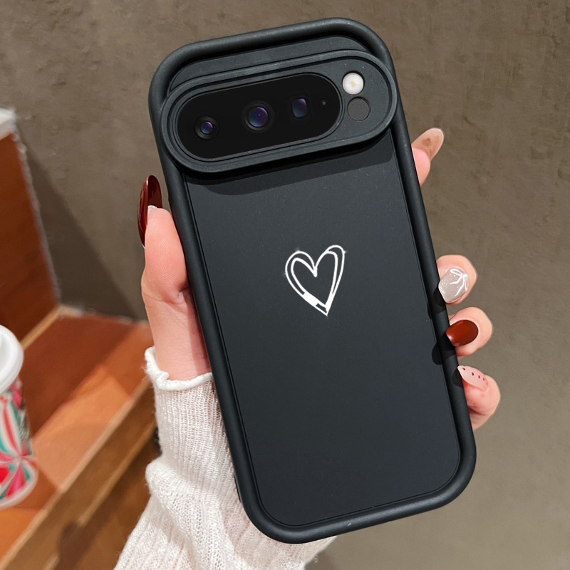 Google Pixel 9 Pro - Simple Love Pattern Soft Case For