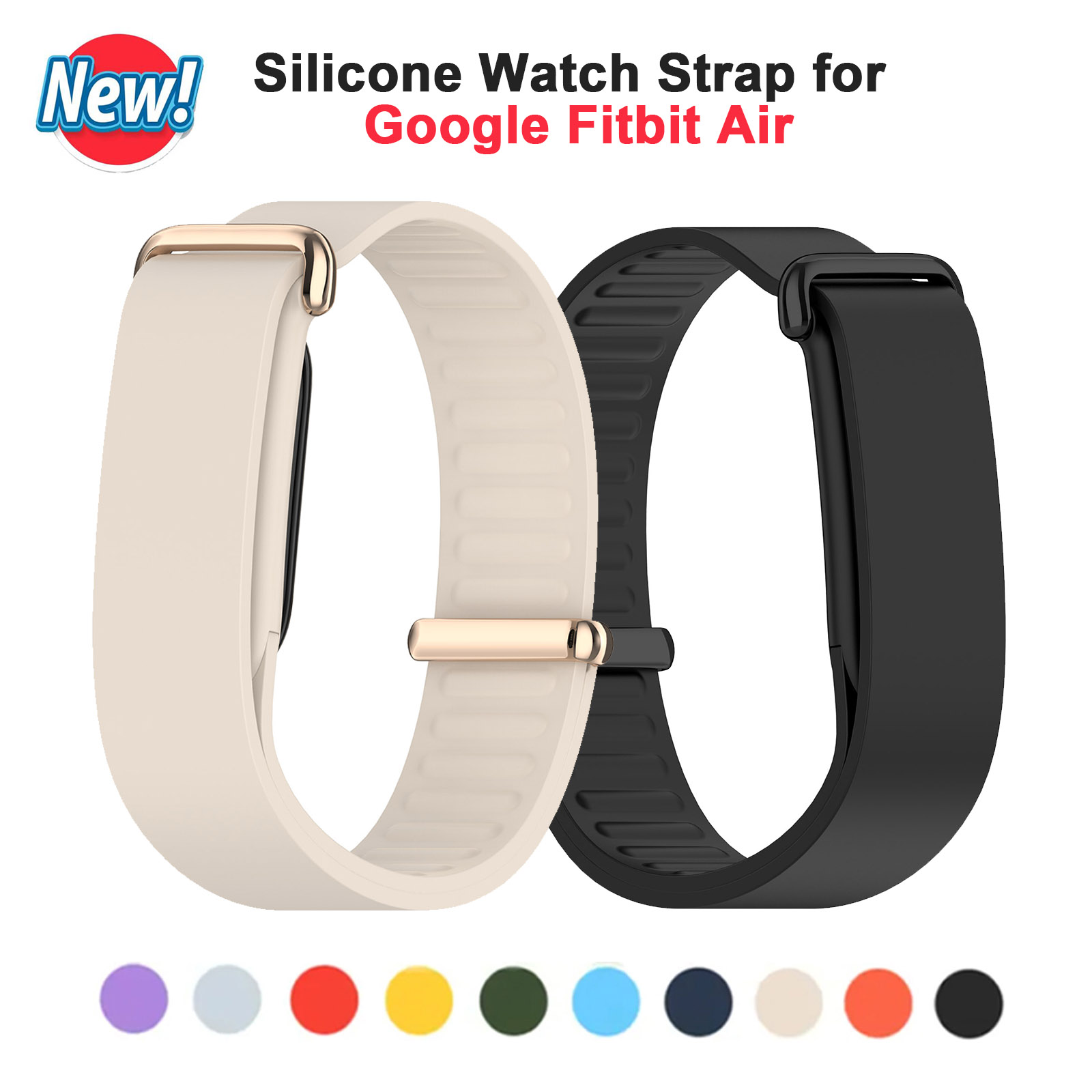 Silicone Band Replacement - Soft Silicone Loop Strap for Google