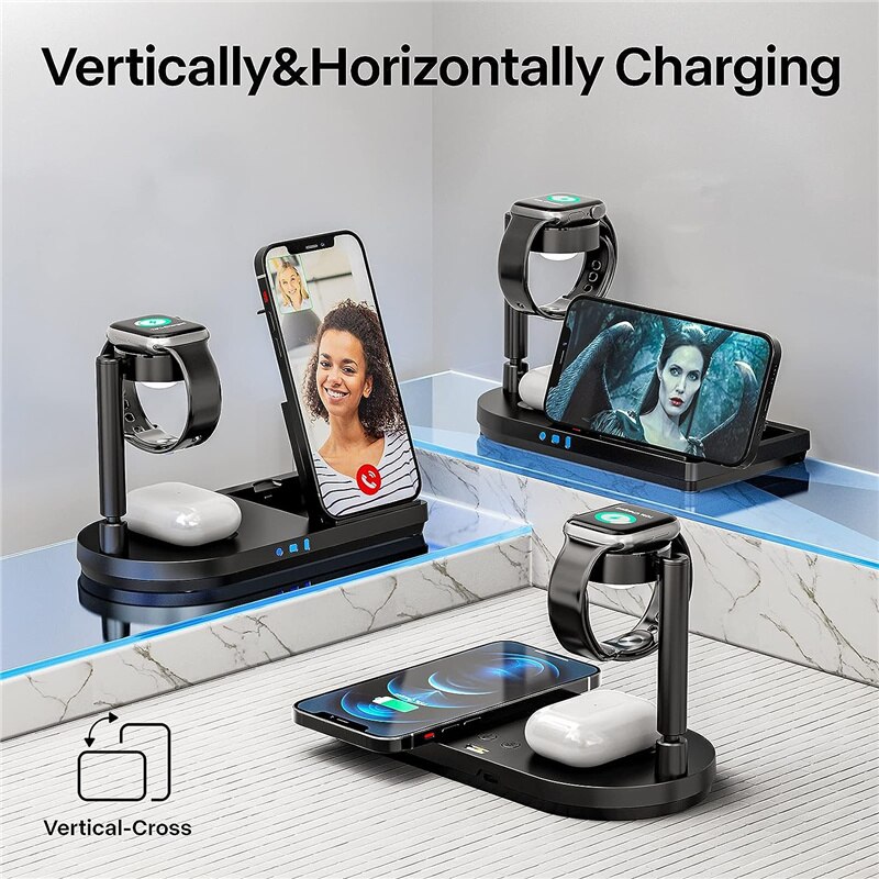 Foldable 3-in-1 Wireless Charg - Wireless Charger Watch recension och pris