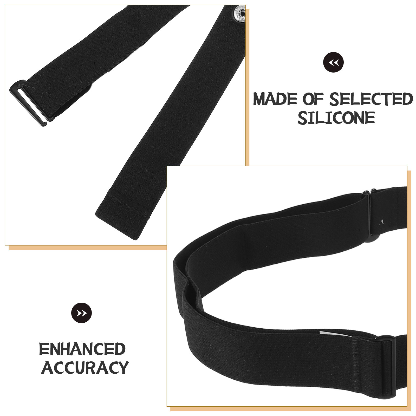 Heart Rate Monitor Chest Belt  - Silicone Band Replacement recension och pris