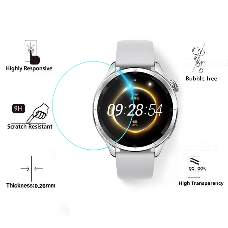 Tempered Glass for Xiaomi Mi W - Xiaomi Smartwatch S4 Accessories recension och pris