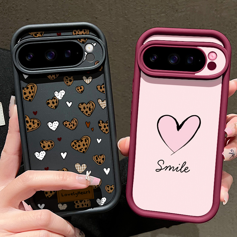 Love Heart Patterned TPU Phone - Google Pixel 9 Pro recension och pris
