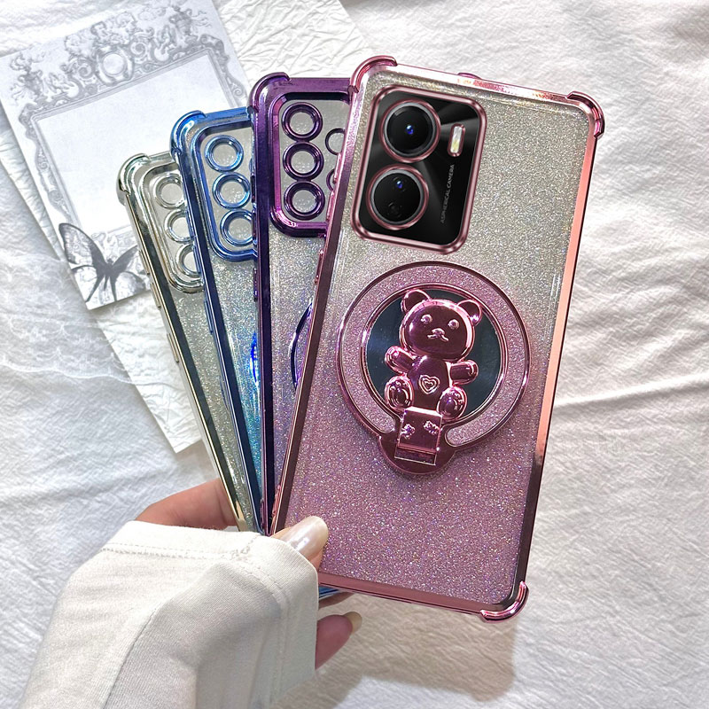 Heart Bear Glitter Phone Holde - Vivo Y28 recension och pris