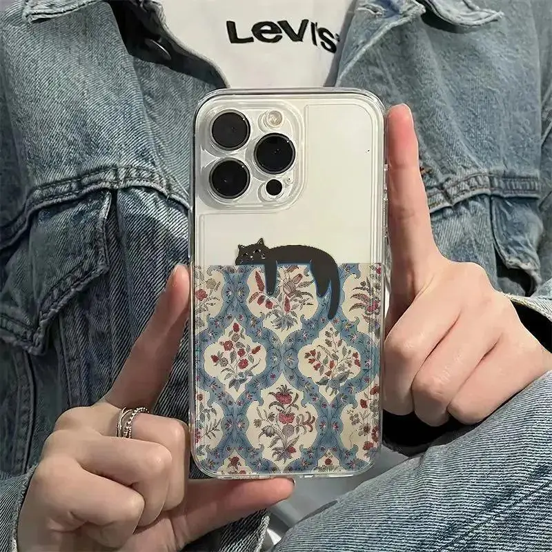 Retro Pattern Resting Cat Phon - Vivo Y28 recension och pris